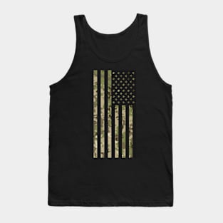 US Flag Down - Multicam Black Tank Top